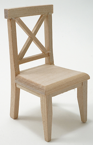 Cross Buck Chair, Unfinished